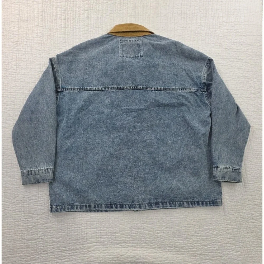 Ashley Vintage Charm Chore Jacket Mens L Large Denim NEW Deep Pockets NWT‎ Barn